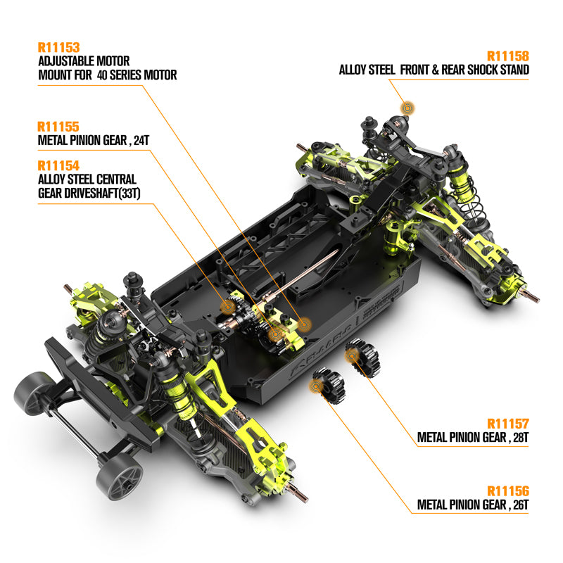 S2 Alloy Steel Central Differential Outdrive For RZ001