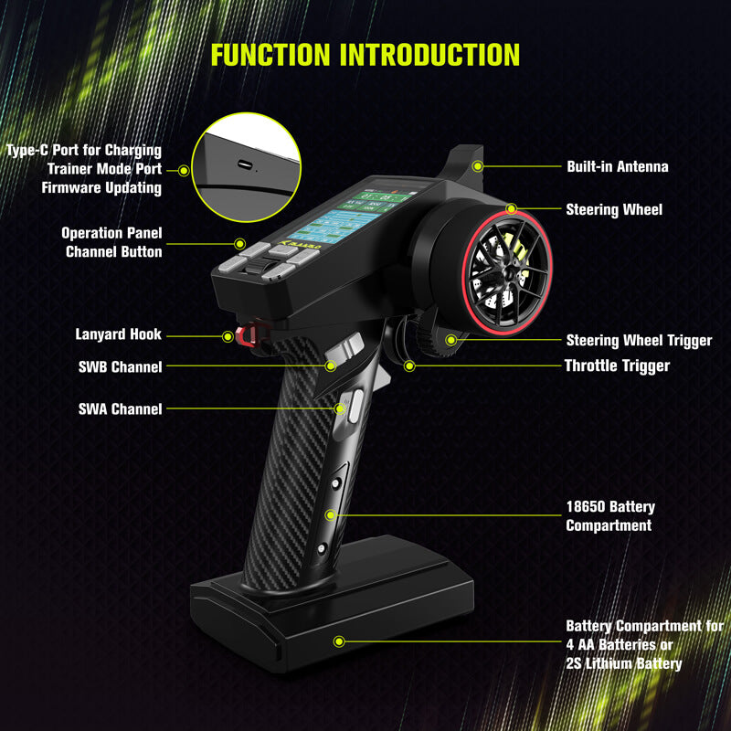 8-Channel Remote Control+8-Channel Receiver For All Vehicle Types